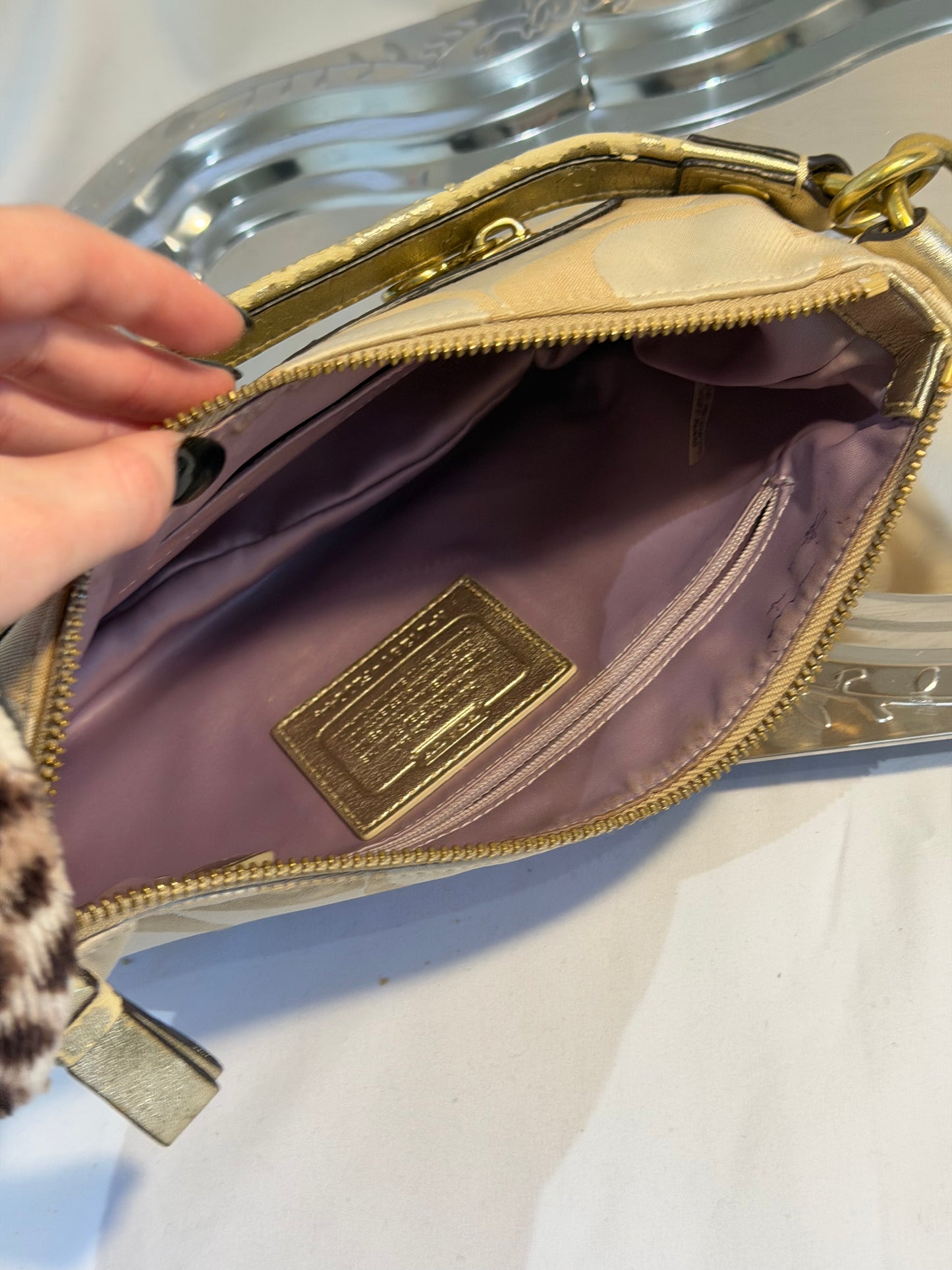 Coach Poppy Daisy Signature Shoulder Bag (20044)