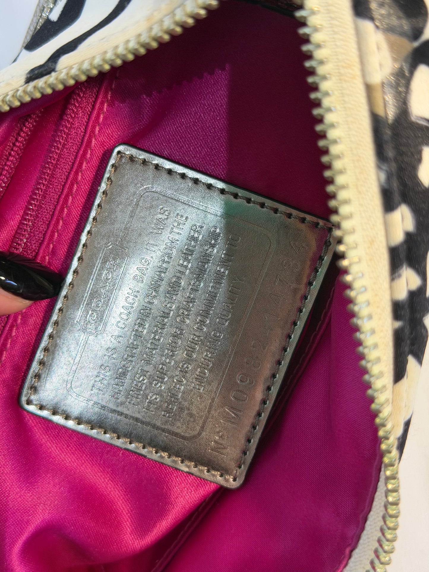 Coach Poppy Metallic Graffiti Shoulder Bag (14734)