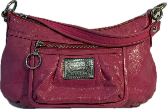 Coach Poppy Hot Pink Leather Shoulder Bag (14559)