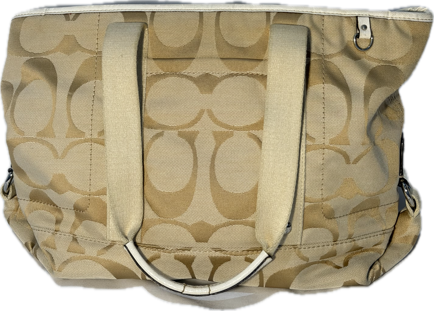 Coach Daisy Signature Jacquard Beige Tote (18855)