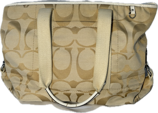 Coach Daisy Signature Jacquard Beige Tote (18855)