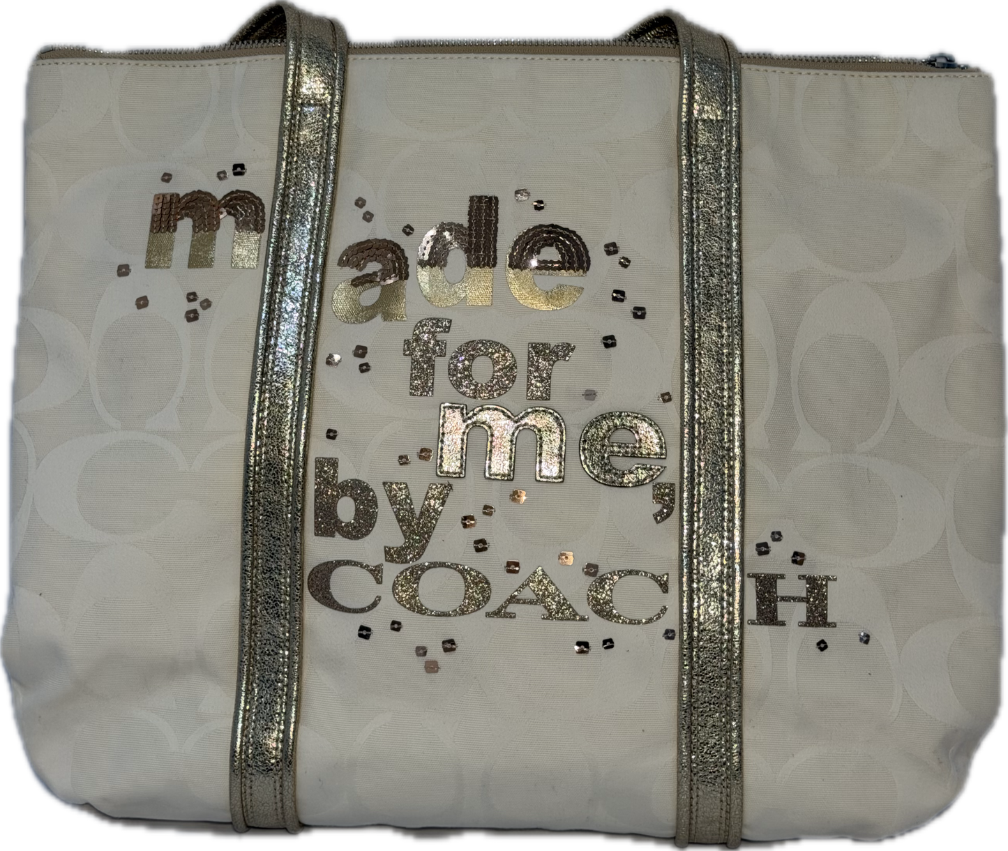 Coach Poppy “Made For Me” Glam Tote Bag (14979)