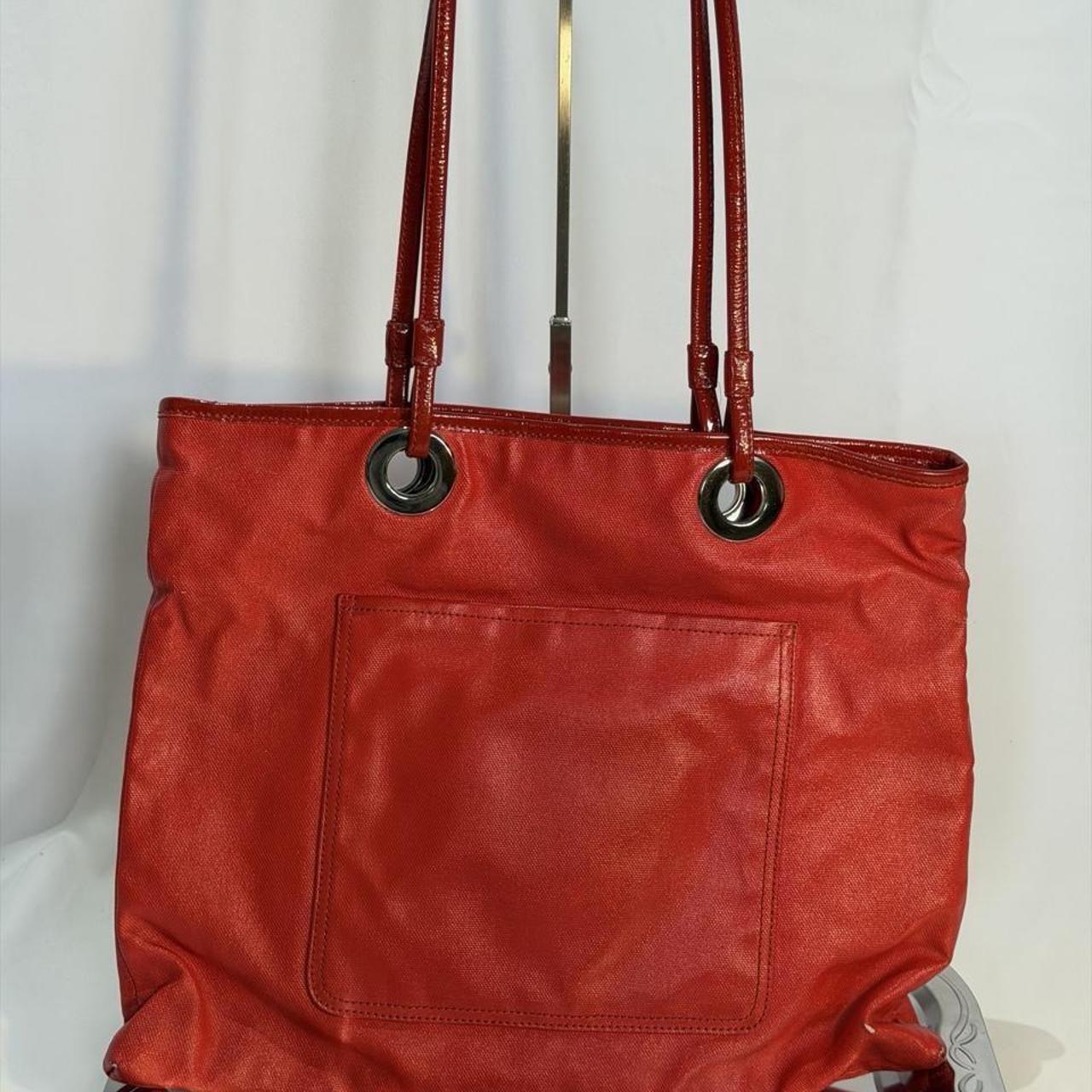 Coach Poppy Evie Graffiti Art Tote Bag Red (13857)