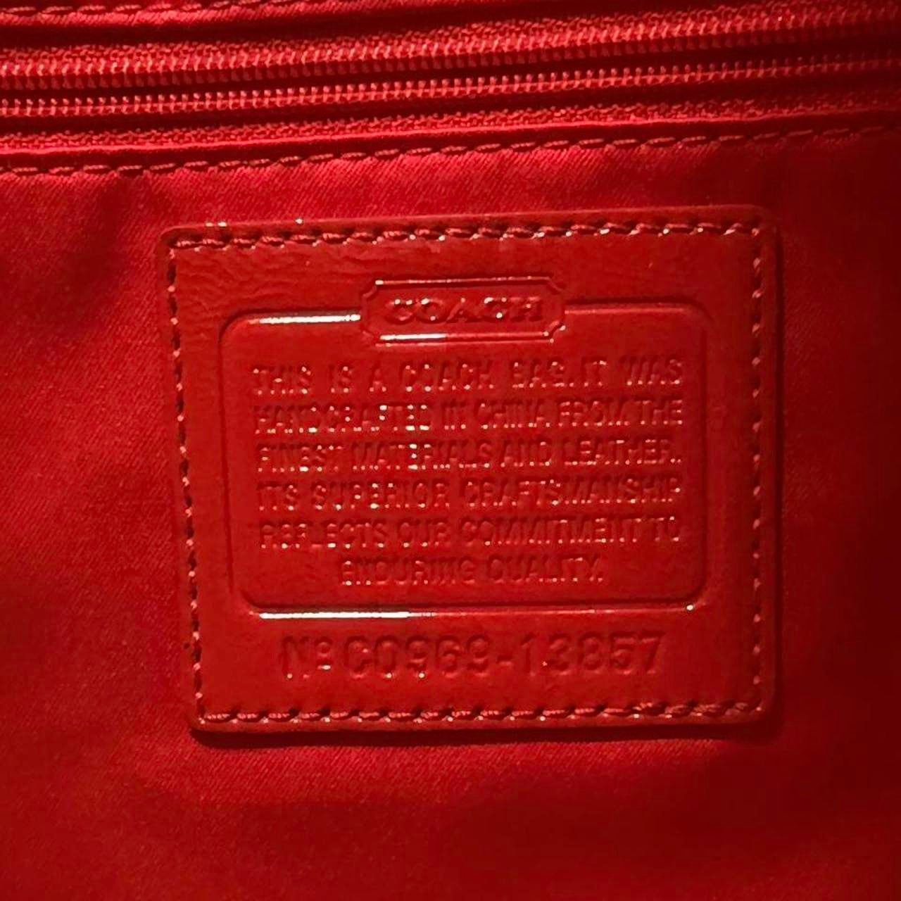 Coach Poppy Evie Graffiti Art Tote Bag Red (13857)