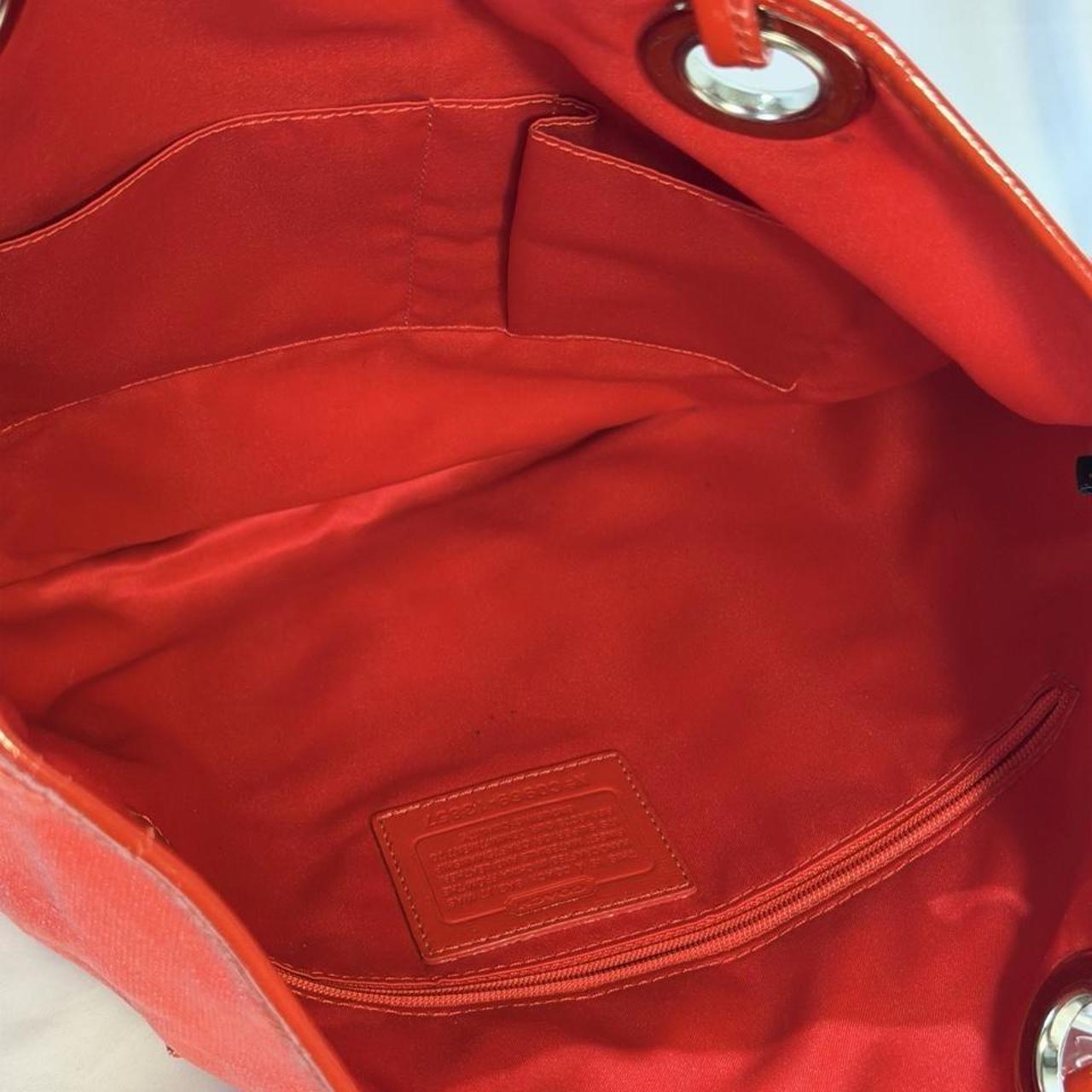 Coach Poppy Evie Graffiti Art Tote Bag Red (13857)