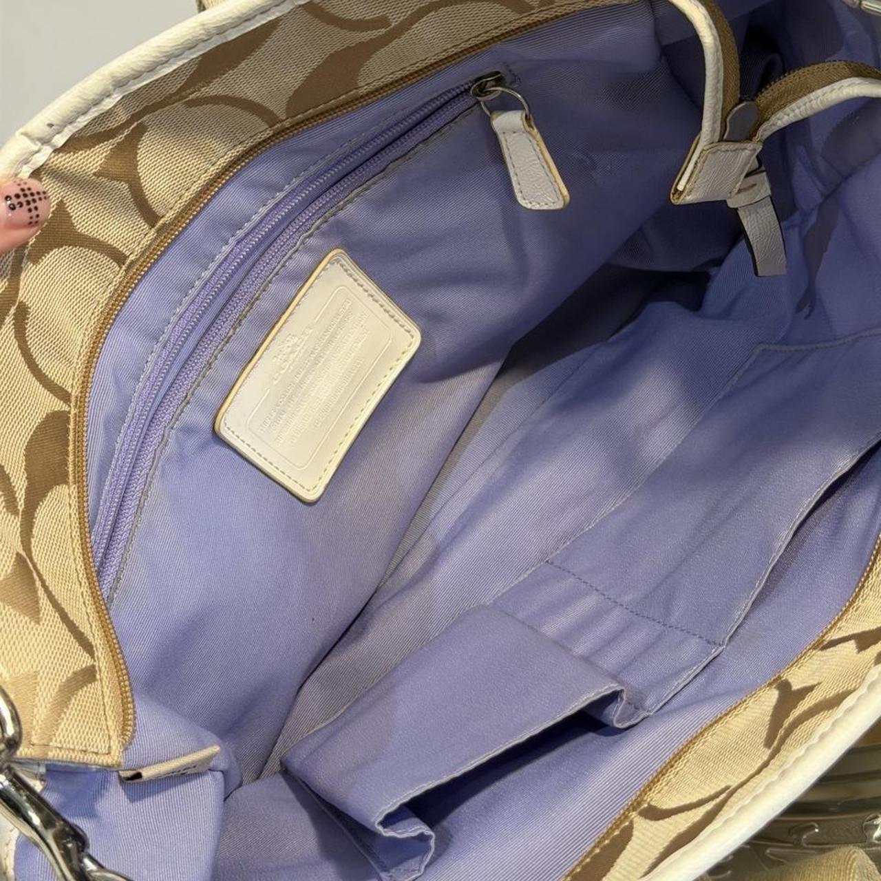 Coach Daisy Signature Jacquard Beige Tote (18855)