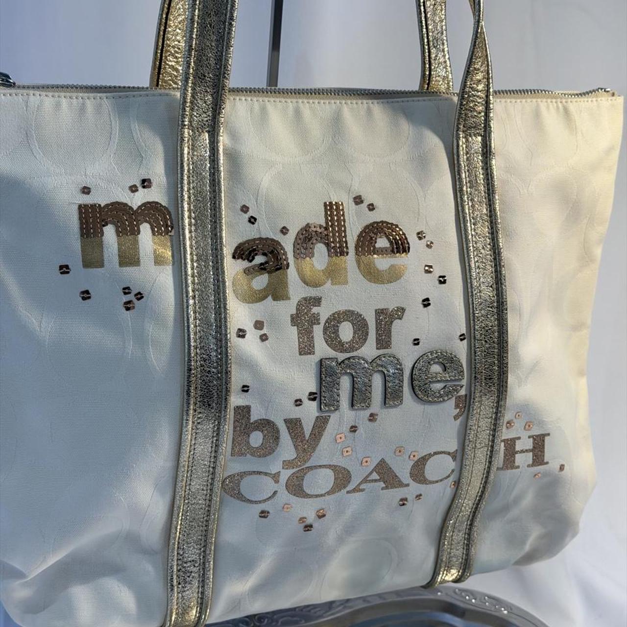 Coach Poppy “Made For Me” Glam Tote Bag (14979)