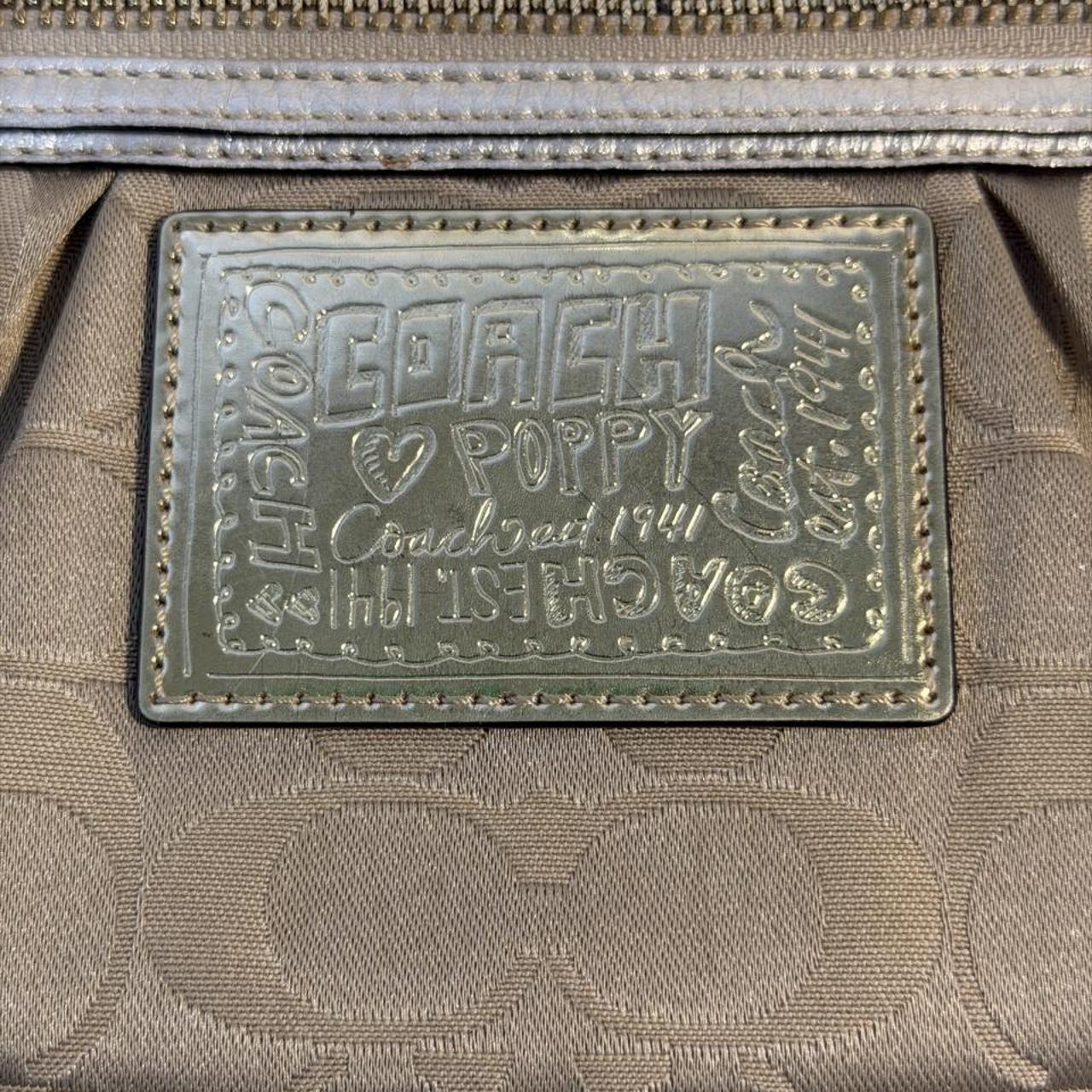 Coach Poppy Signature Convertible Mini Bag Gold